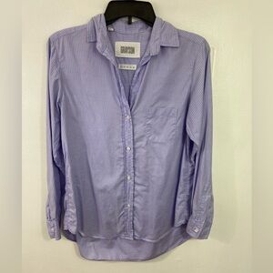 Grayson The Hero Shirt Women's 100% Cotton Striped Button Up Shirt SZ 01 XS